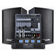 斯維基尼HY-600音響（10英寸號(hào)角音箱2只，8路專(zhuān)業(yè)調(diào)音臺(tái)臺(tái)，600w純后級(jí)功放臺(tái)，一拖四雙手持雙鵝頸話(huà)筒1套）